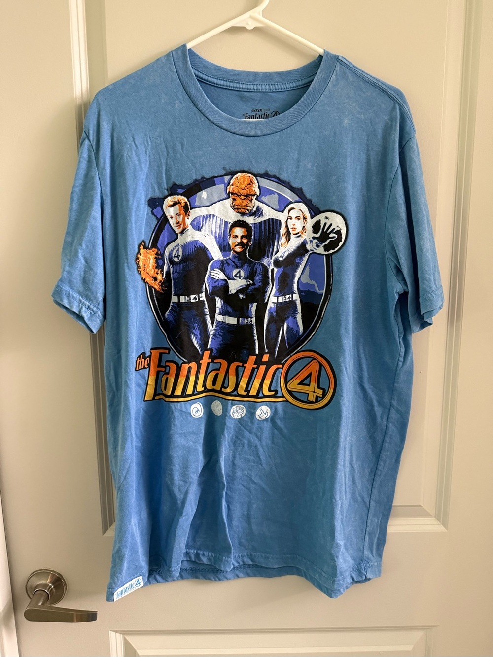 Fantastic Four Blue Graphic T-Shirt
